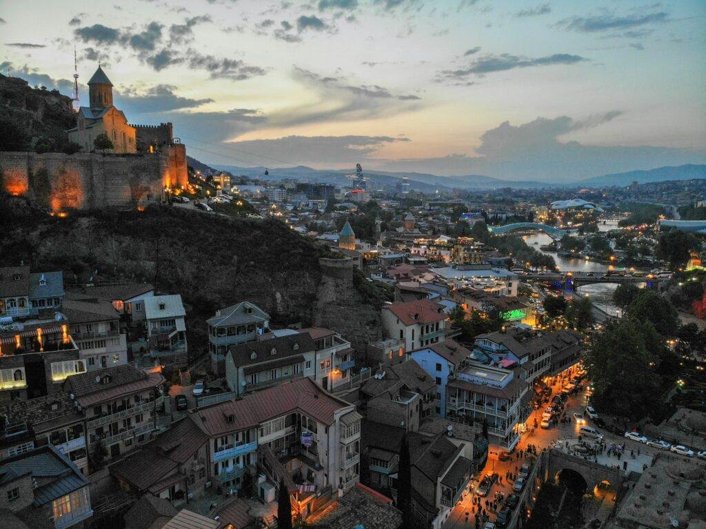 Historic streets and traditional buildings in Old Town Tbilisi, Georgia’s cultural heart